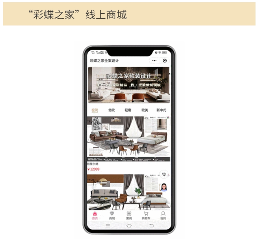 “彩蝶之家”线上商城
